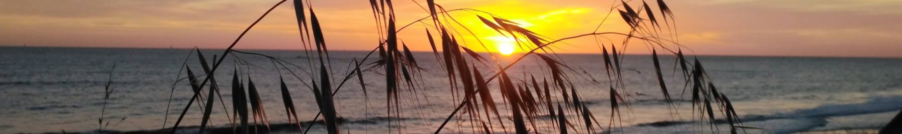 Sunset from a Punta del Este, Uruguay, beach 