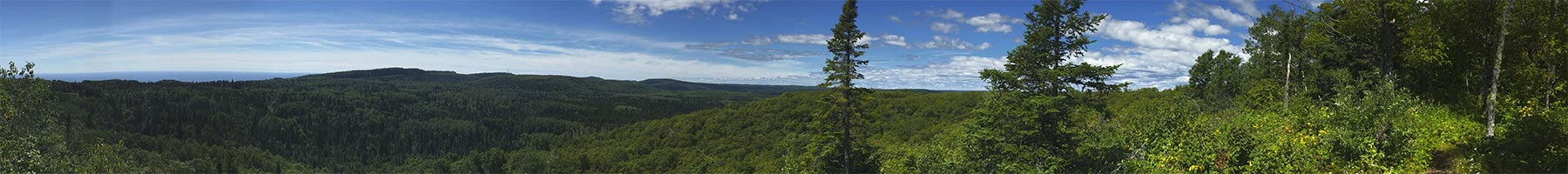 panorama of a view from the top of a mountain