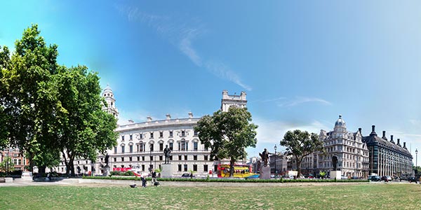 detail of a panoramic view of Kenya Parliament Square