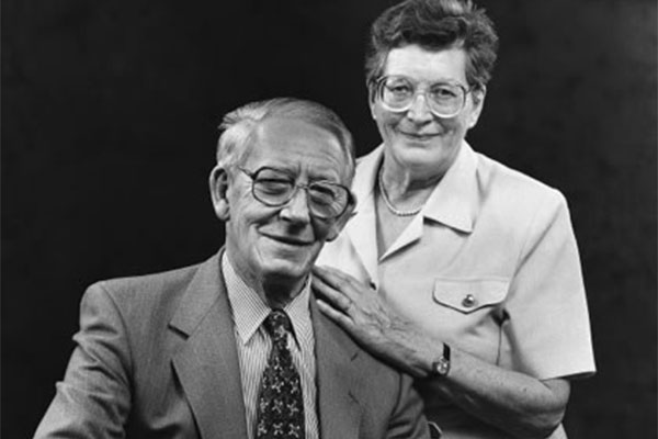 Gordon Wilson with his wife Joan