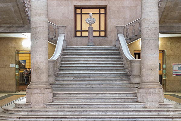 Open stairwell of the Policlinico Umberto I 