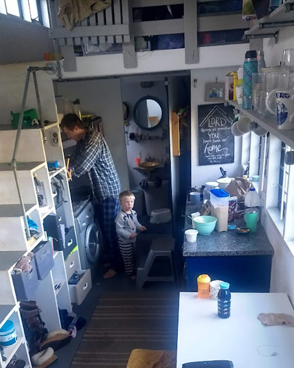 interior of a tiny house