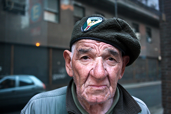 portrait of a Falklands War veteran