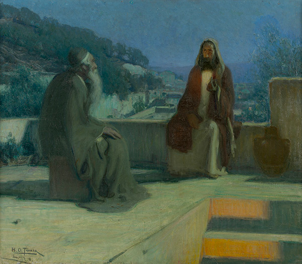 painting of Nicodemus Visiting Christ