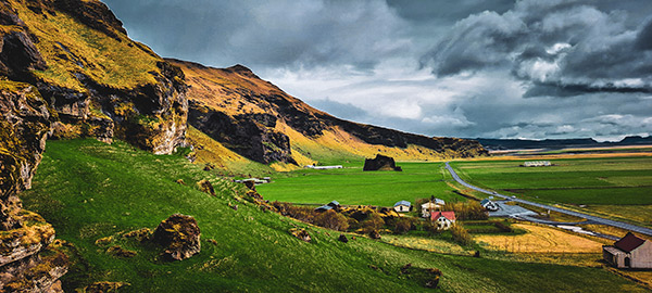 Road through southern Iceland