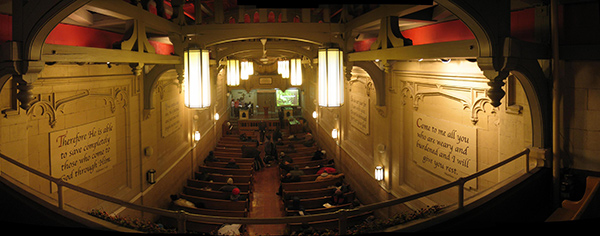 chapel at the Bowery Mission