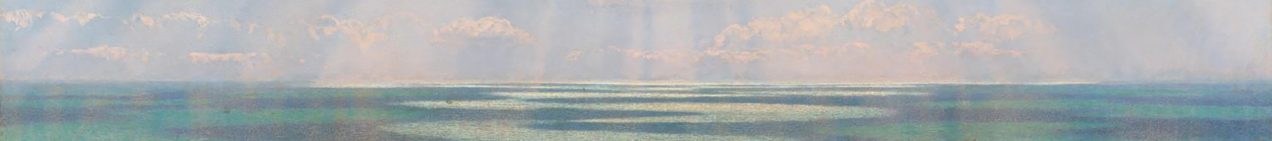 painting of sunlight on the English Channel