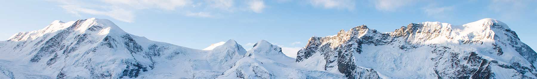 the Alps in winter