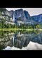 waterfall and lake at Yosemite Park