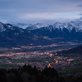 view of lights in a valley in Lichtenstein