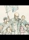 an illustration of Janusz Korczak protecting children