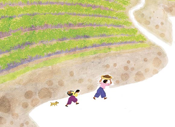 pepper farmers in field