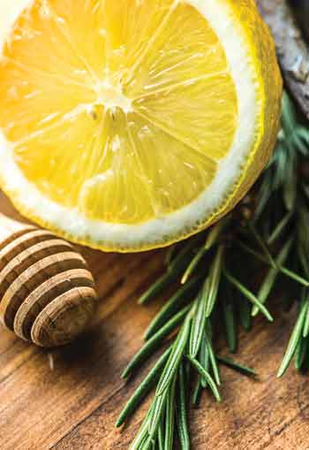 Lemon and rosemary