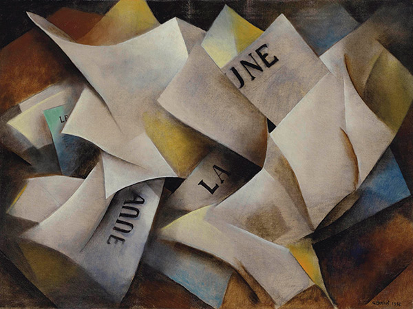 La tribune, 1952, a painting by Gustave Buchet