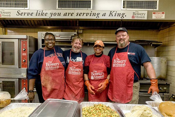 Thanksgiving dinner servers