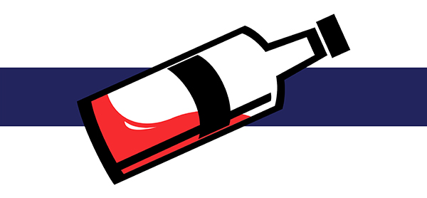 illustration of a vodka bottle