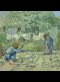 A painting of a mother helping her child learn how to walk