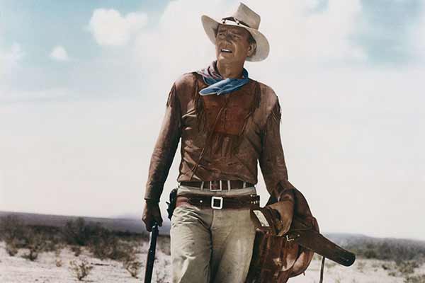 John Wayne in the film Hondo, 1953