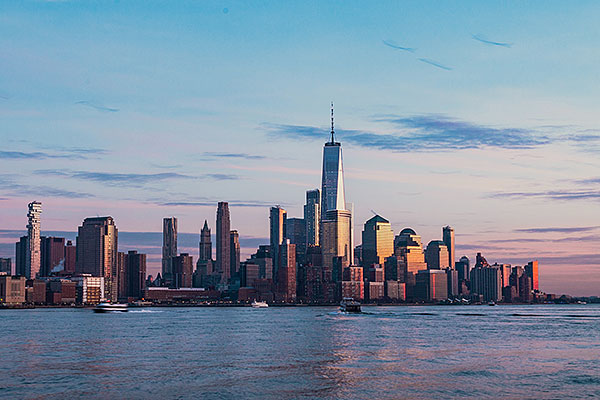 New York skyline from New Jersey