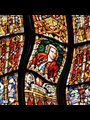 stained glass image of J. S. Bach at the Thomaskirche in Leipzig (modified)