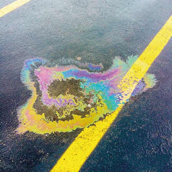 oilslick on pavement