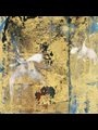 mineral pigments and gold on kumohada paper