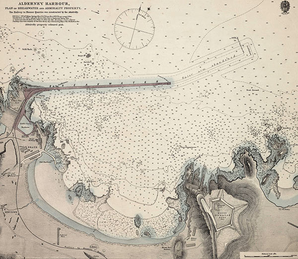 Plan of breakwater and Admiralty property