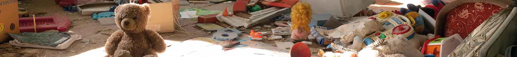 classroom destroyed by shelling