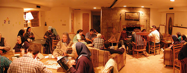 people playing board games