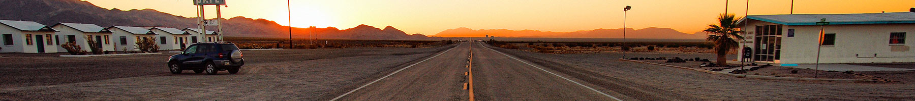 Route 66 at sunset