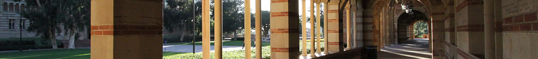 outdoor corridor at UCLA