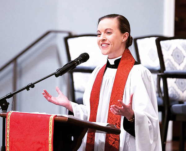 Frazier in church