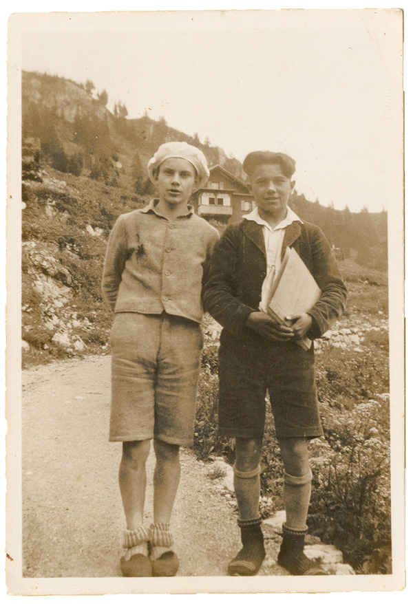 Old photo of two boys