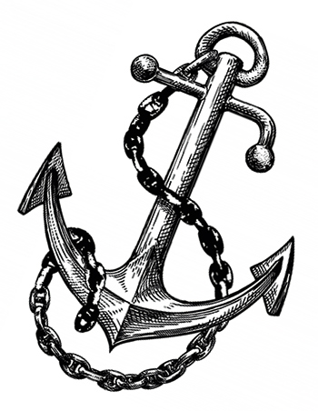 drawing of anchor