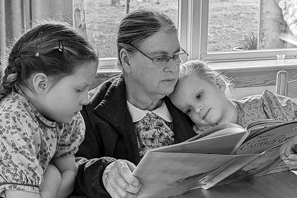 children being read a story