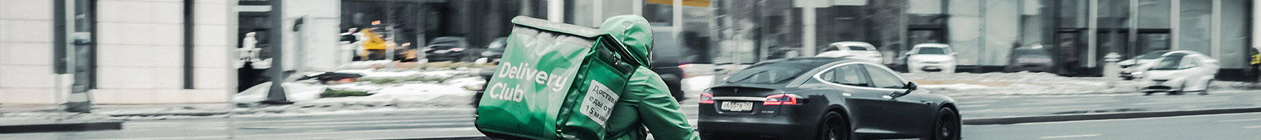 a biker on a street